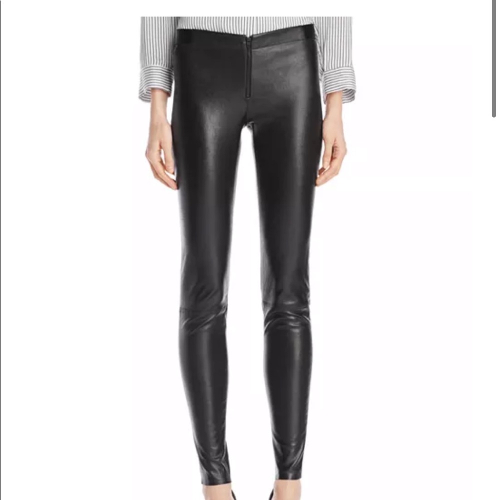 Alice + Olivia blacks leather leggings